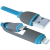 Фото товара Кабель Defender USB10-03BP USB(AM)-MicroUSB+Lightning Blue 1m